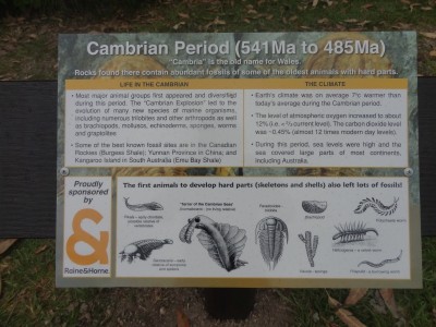 Local geological display plaque